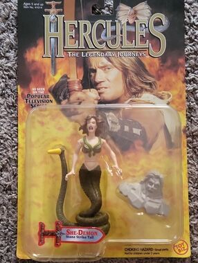 She-Demon Stone Strike Tail Action Figure - Green/Brown